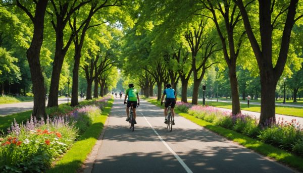 La voie verte est idéale pour le cyclisme