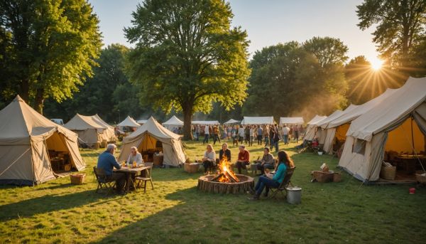 Le camping à la ferme est très convivial